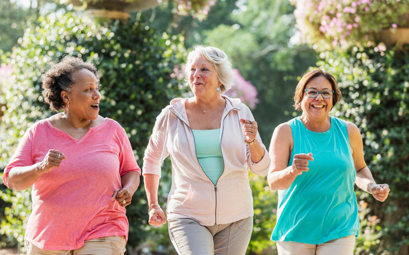 3 women walking